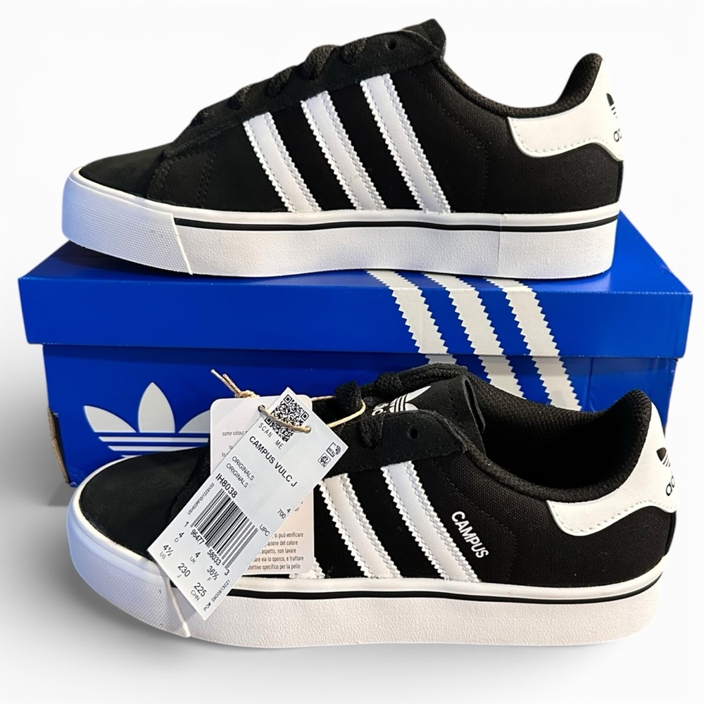 Adidas Campus 00’s Black & White Youth 4.5 / women’s 6 - NWT- new w/tags & box